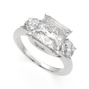 2.2 Carat VS1 D Lab Grown Diamond Trilogy Princess Ring